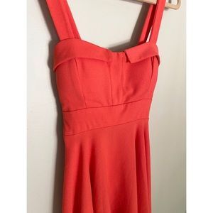 NWT Bright Coral Fit & Flare Dress